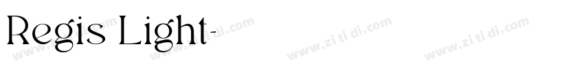 Regis Light字体转换